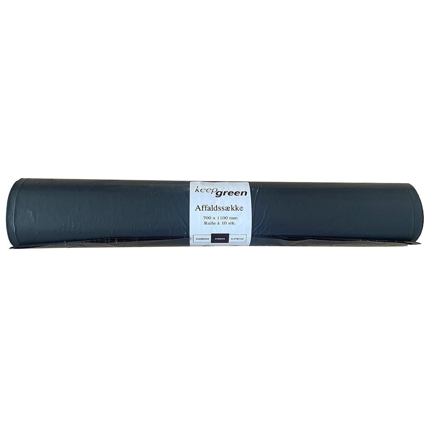 Sæk KeepGreen 100ltr B700xL1100mm 55my Strong Sort,20 rl x 10 stk/krt