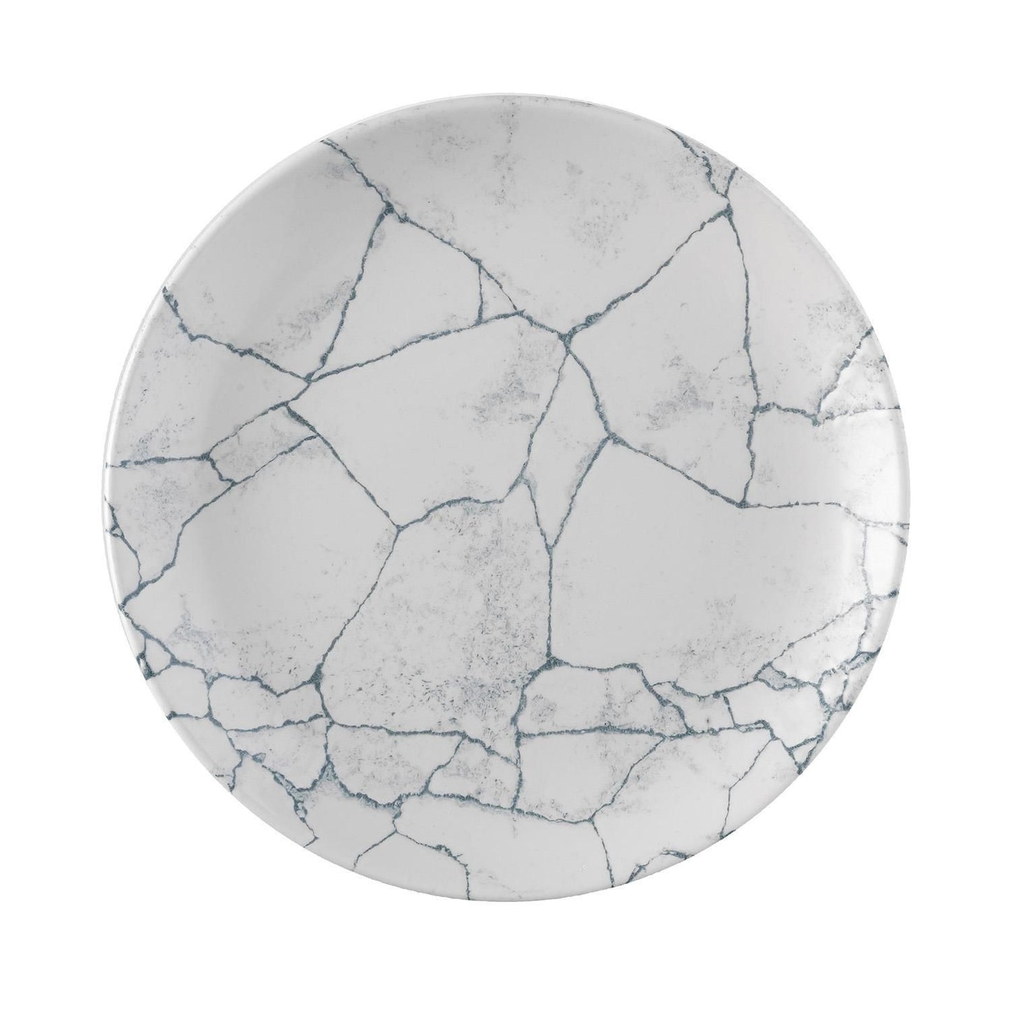 Tallerken Studio Prints Kintsugi Ø26cm Porcelæn krakeleret Hvid/Grå,12 stk/krt