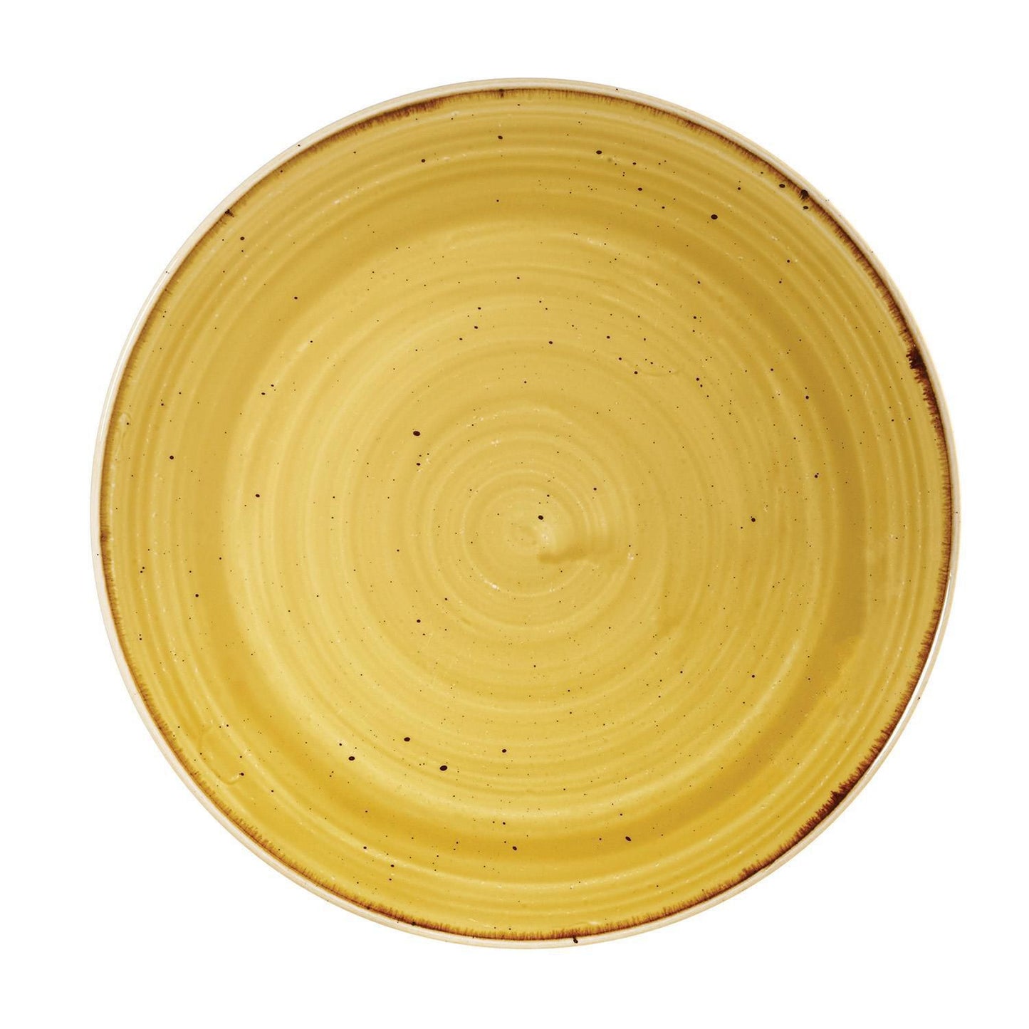 Tallerken Coupe Stonecast Ø16,5cm Porcelæn Sennepsgul,12 stk/krt