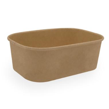Bæger Catersource 172x120x56 mm 750 ml kraft med PP Brun,6 ps x 50 stk/krt