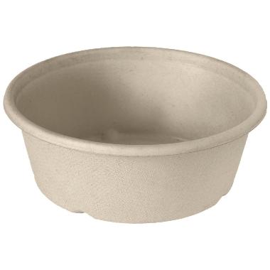 Skål rund 1200 ml Ø194x65 mm Brun Bagasse natur FF,4 pk x 40 stk/krt