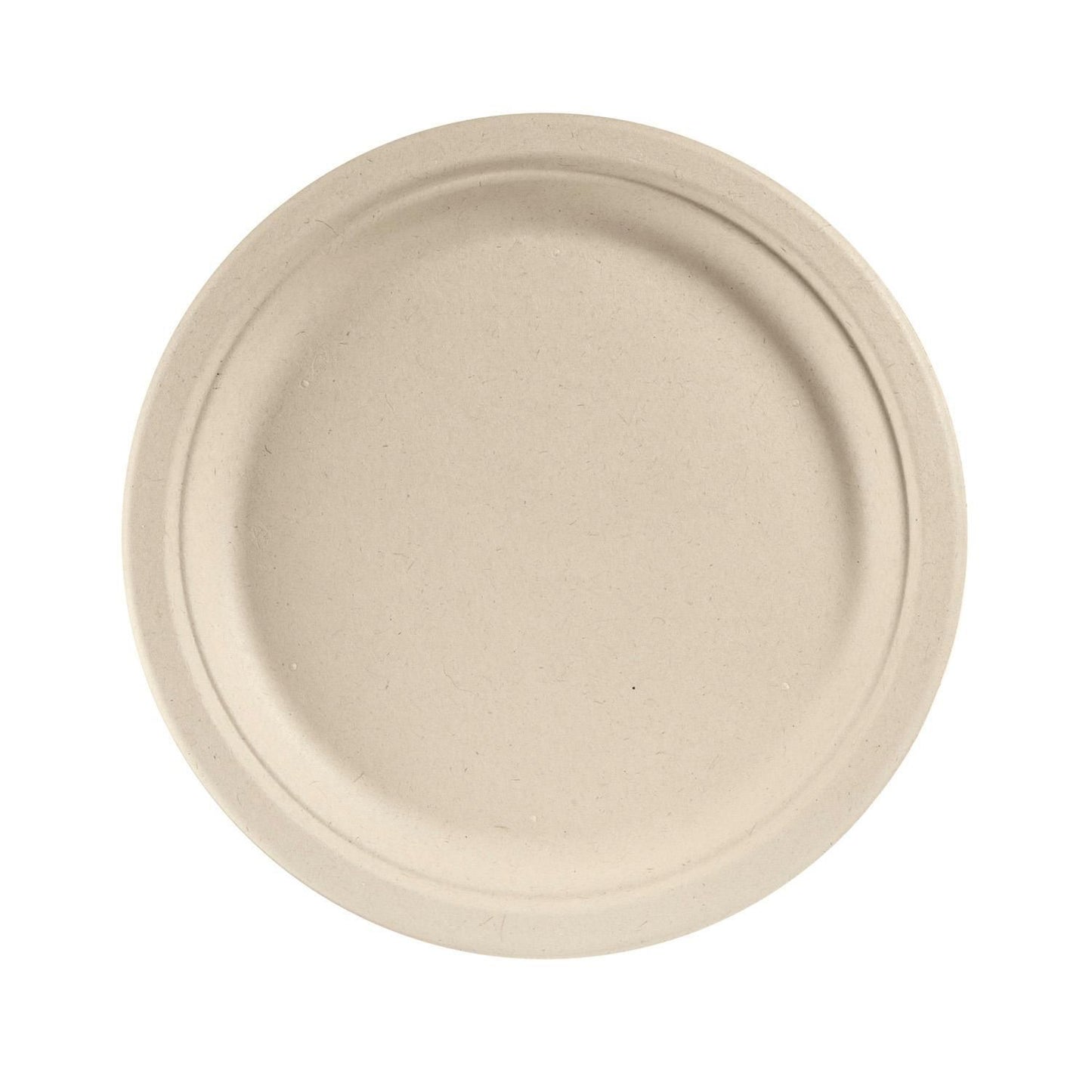 Tallerken rund Ø26cm Bagasse FF natur brun,50 stk/ps