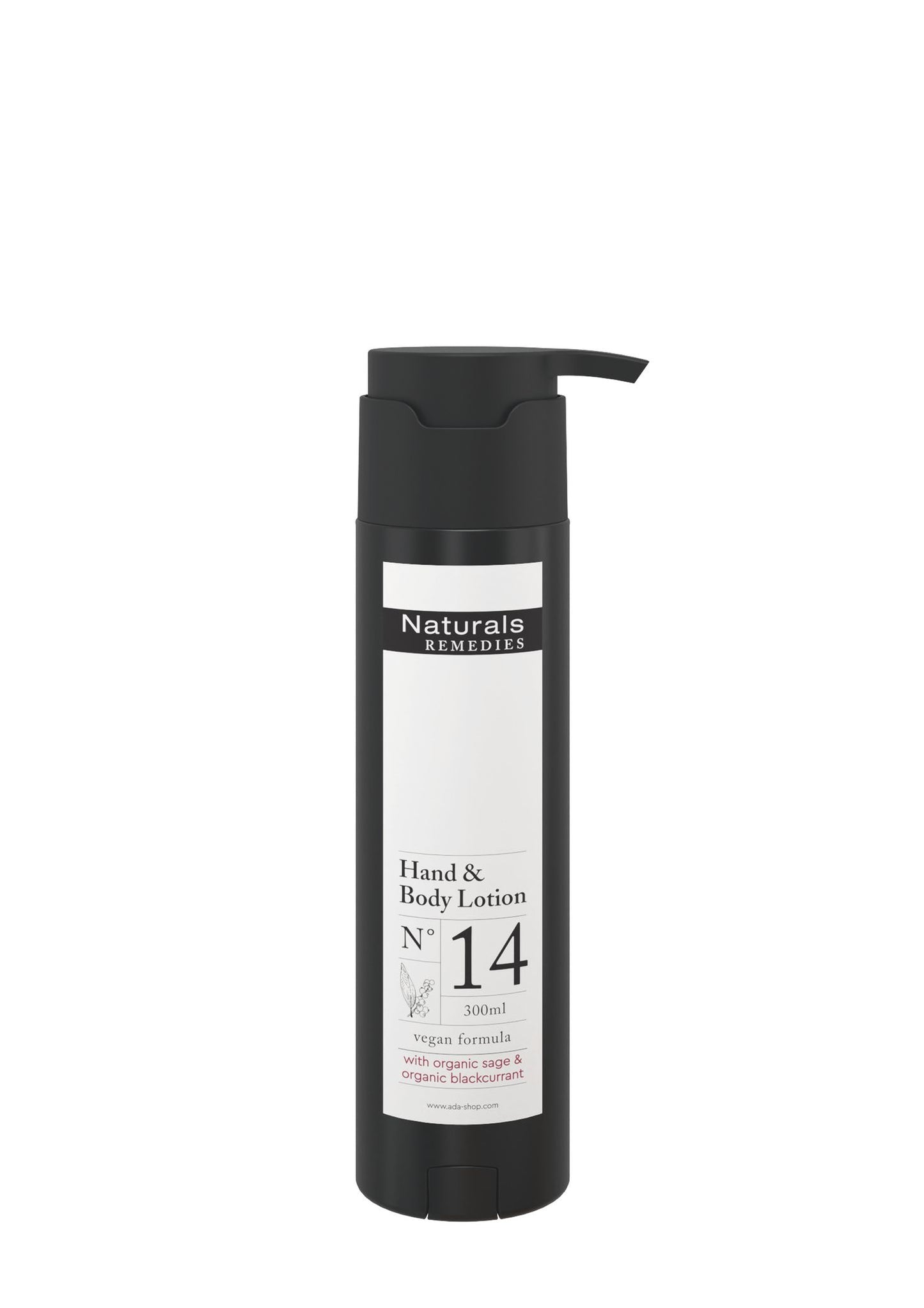 Hudcreme Naturals Remedies Nr. 14 Hand & Body Lotion 300ml m Parfume Shape pumpe,30 stk x 300 ml/krt