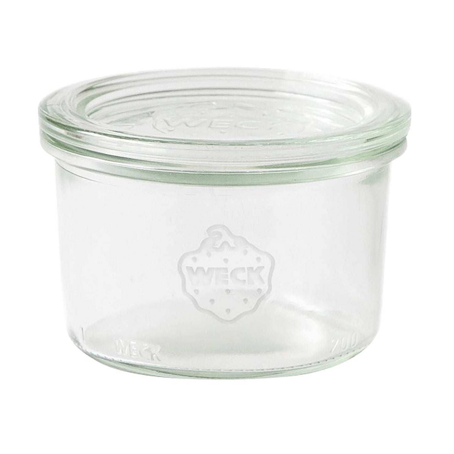 Patentglas Weck 200ml Ø8.8x5.6cm uden Låg Glas,stk