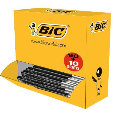Kuglepen BIC Click M10 sort,100 stk/pk