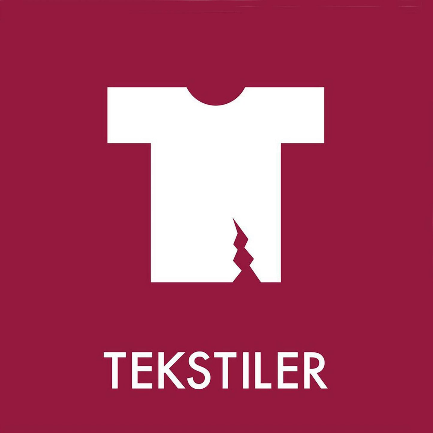 Piktogram TEKSTILER 12x12cm,stk