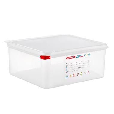 Beholder Araven lufttæt L35.4xB32.5xH15cm 2/3GN 14ltr polypropylen låg klar,stk