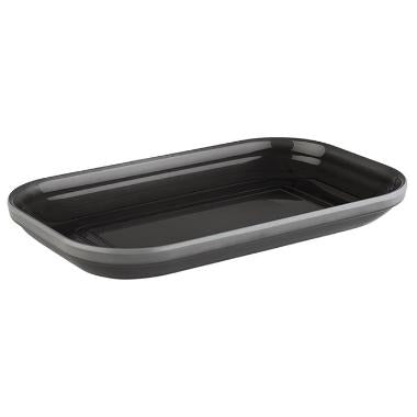 Serveringsfad Emma 1/4GN L26.5xB16.2xH3cm melamin grå,stk