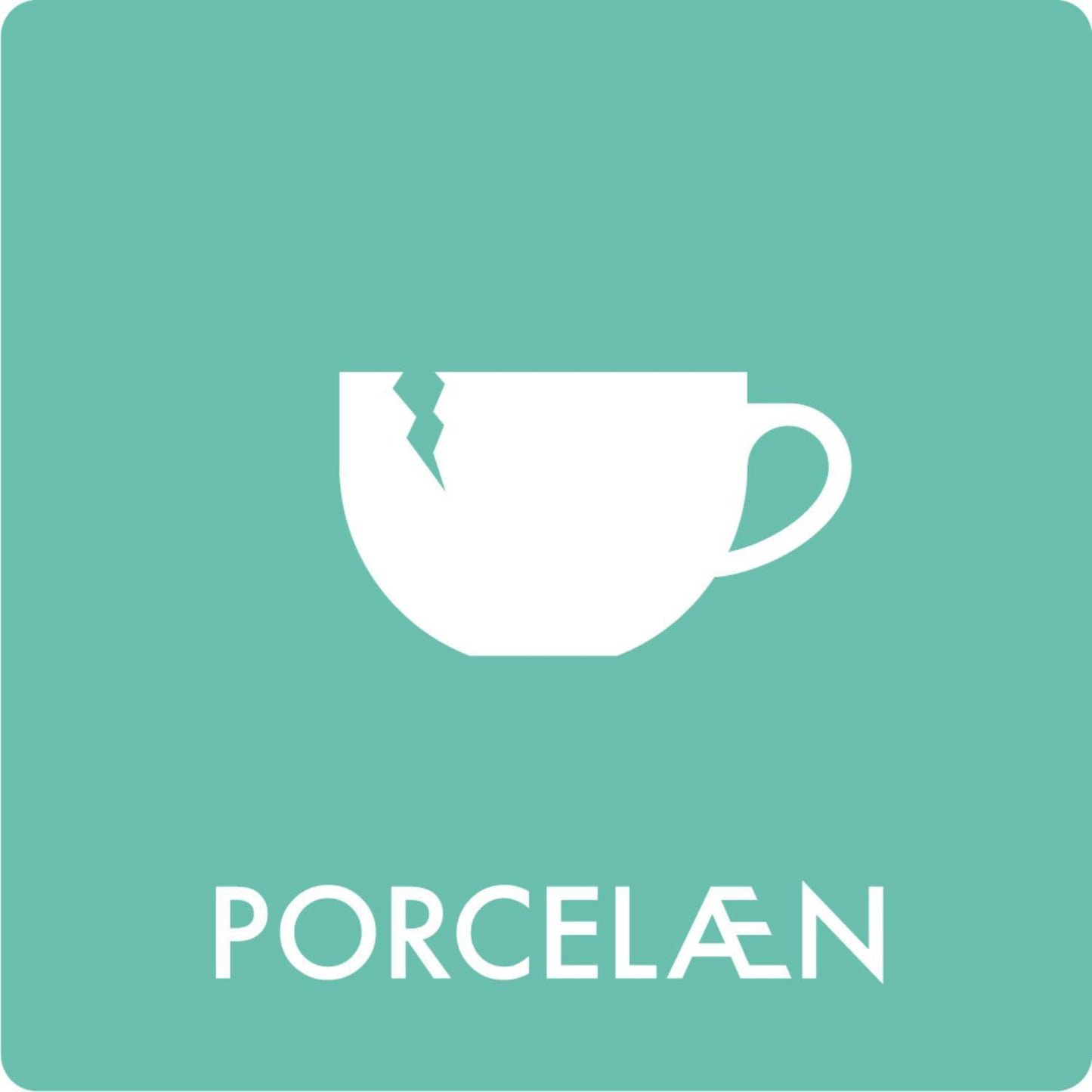 Piktogram PORCELÆN L12xB12cm,stk
