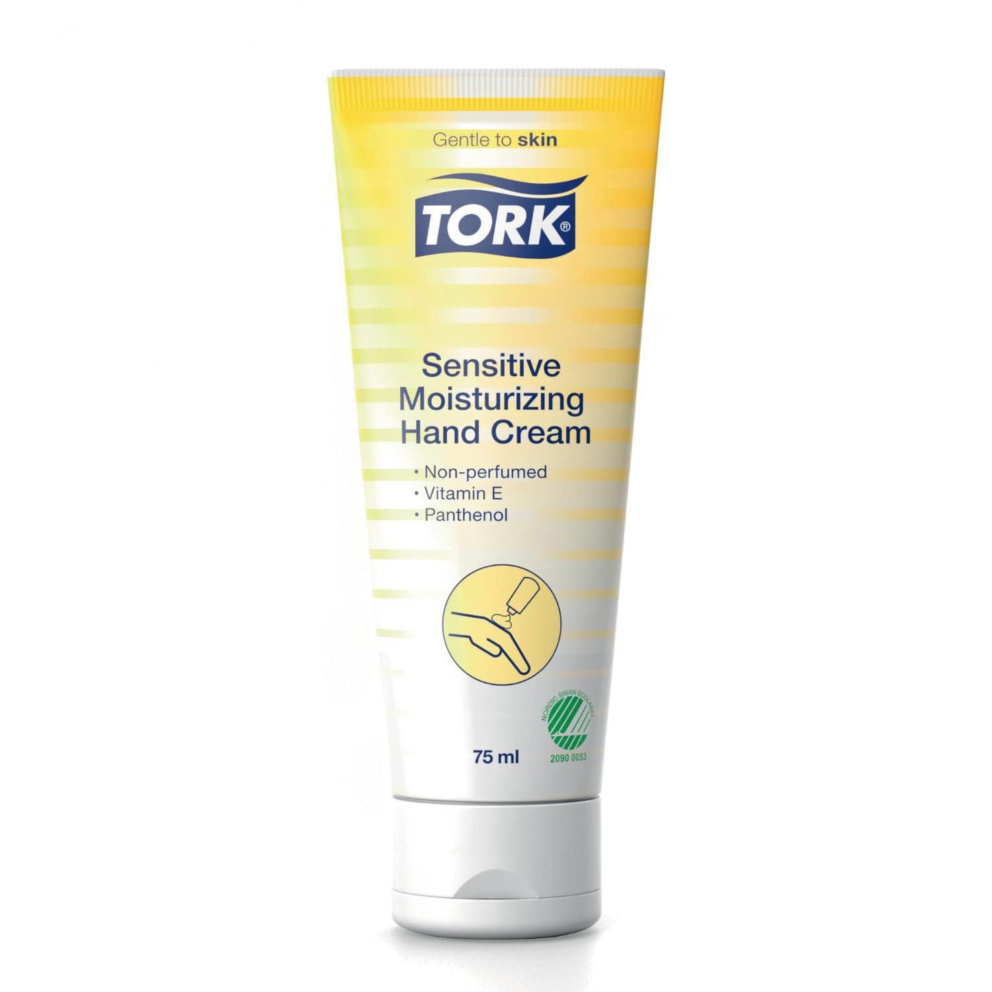 Hudcreme Tork Sensitive Moisturizing Hand Cream 75ml Svanemærket uden Parfume,10 stk/krt