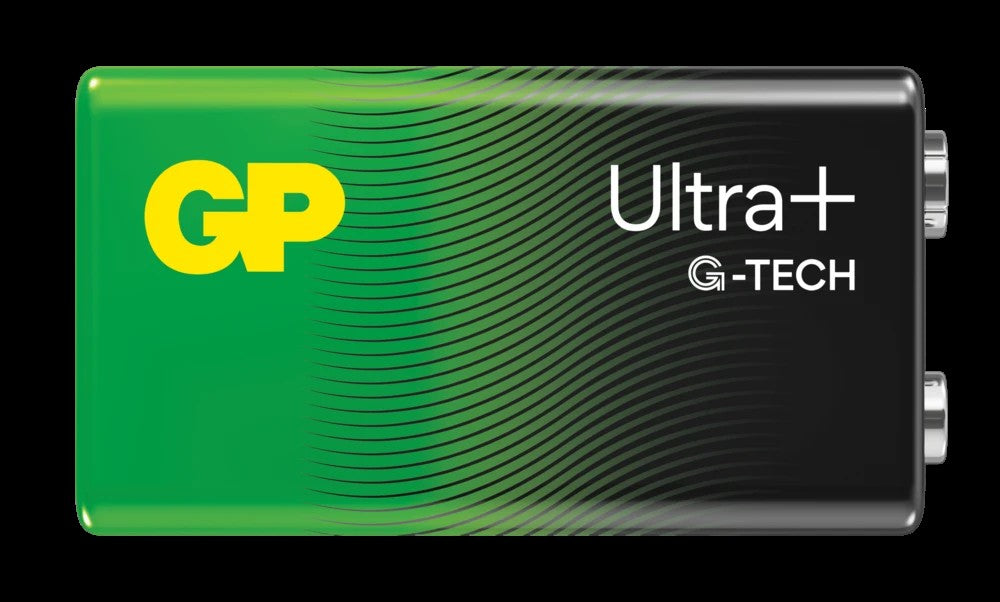 Batteri GP Ultra Plus Alkaline 9V 1604AUP/6LF22 Bulk 20 stk Svanemærket,20 stk/krt