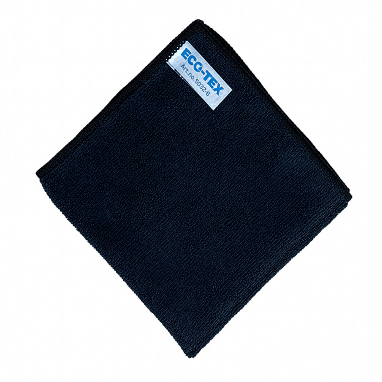Microfiberklud Neutral Økotex 32x32 cm Sort,10 stk/pk