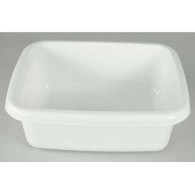 Opvaskebalje 10 ltr 370x302x124 mm Rektangulær Hvid,stk