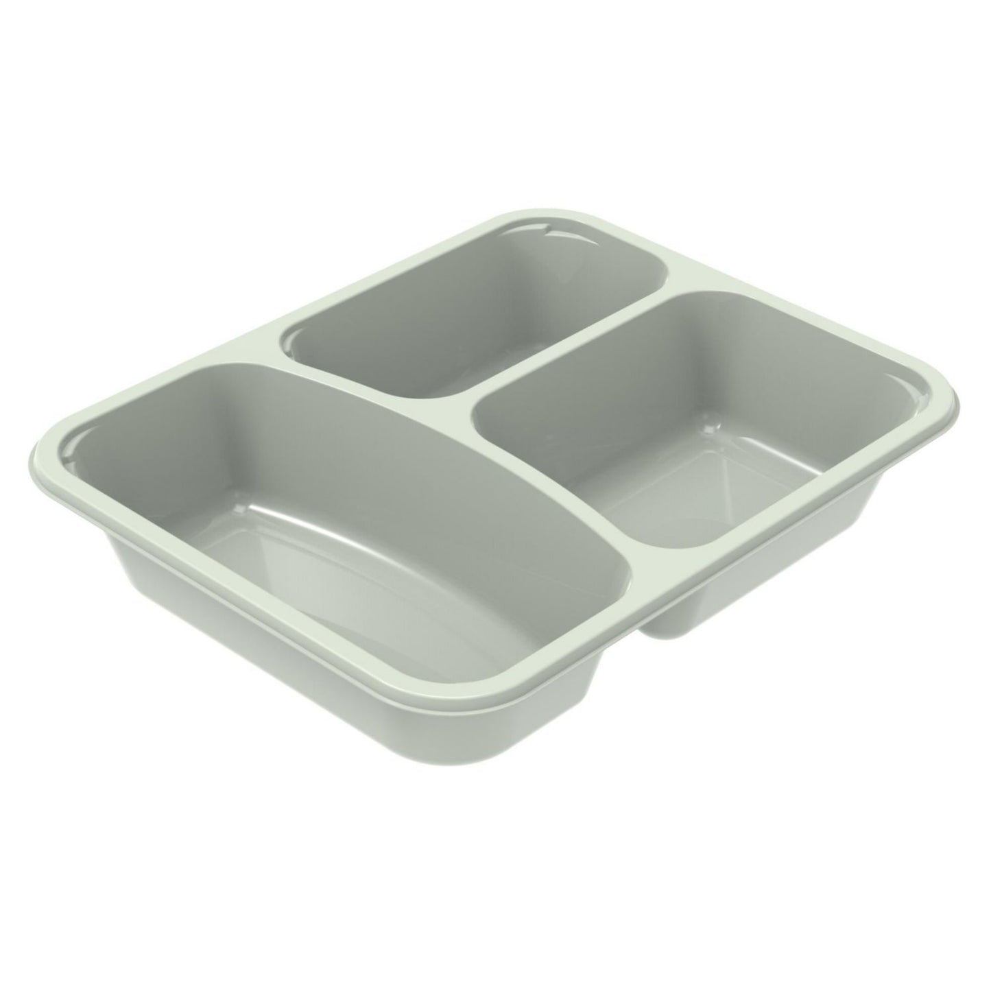 Bakke 3-rum 2227-3G rektangulær L227xB178xH43mm 545/280/200ml CPET evolve,420 stk/krt