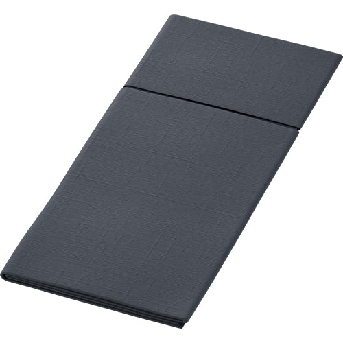 Serviet Duniletto Slim Bio Dunisoft 40x33cm med bestik-fold sort,65 stk/pk