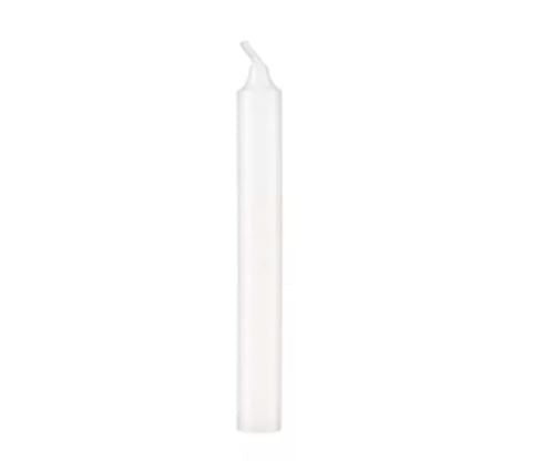 Lys Kronelys Ø22xH200mm svane brændetid 7 timer hvid,24 stk/pk