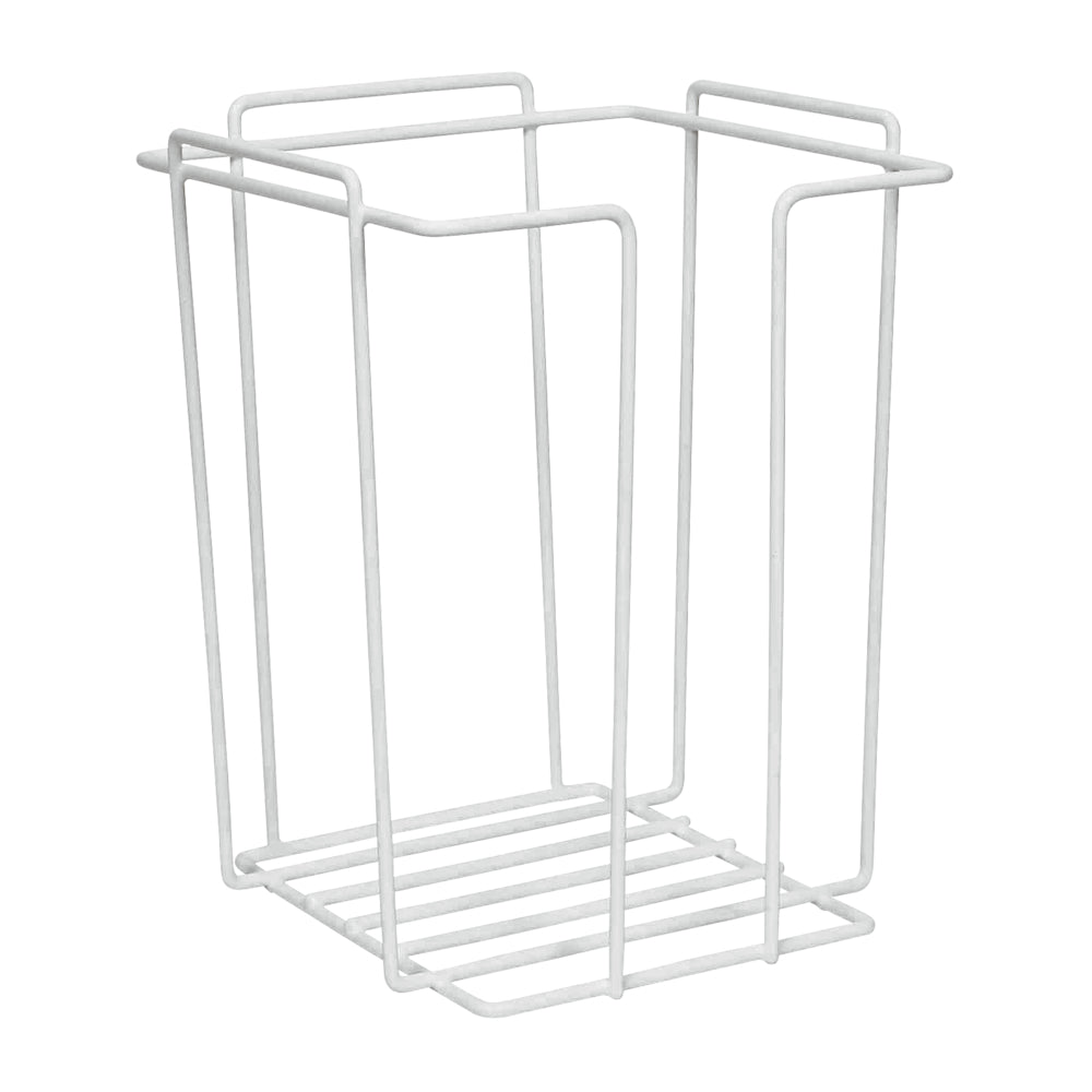 Vaskekludestativ 23x23x29,5cm metal hvid til skumvaskeklude,1 stk