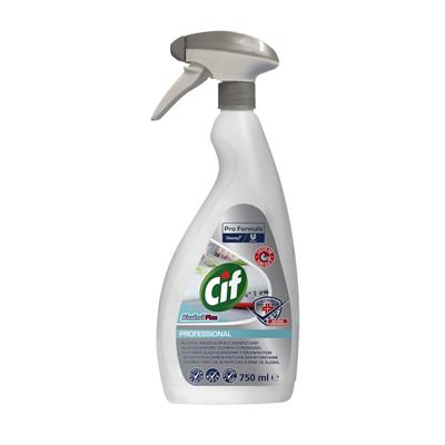 Desinfektion Cif Pro Formula Spray 750ml Klar-til-brug uden parfume Klar,6 stk x 750ml/krt