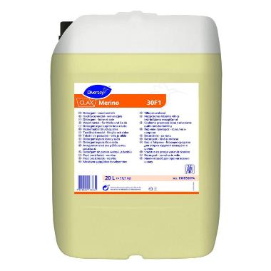 Uldvask Clax flydende Merino 30F1 20ltr uden blegemiddel parfume gul,stk