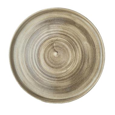 Tallerken Churchill Patina Ø26cm L26xB26xH2cm Porcelæn Taupe,6 stk/krt