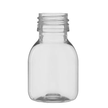 Flaske Pharma Sirop 60ml Ø43xH74mm PET,640 stk/krt