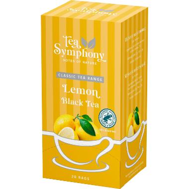 Te Tea Symphony Lemon Black Tea 20 breve Rainforest Alliance,6 pk x 20 stk/krt