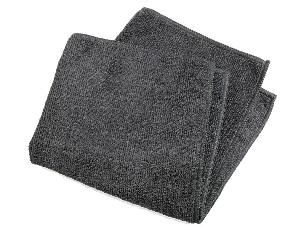 Microfiberklud Neutral 32x32cm Økotex sort,10 pk x 10 stk/krt