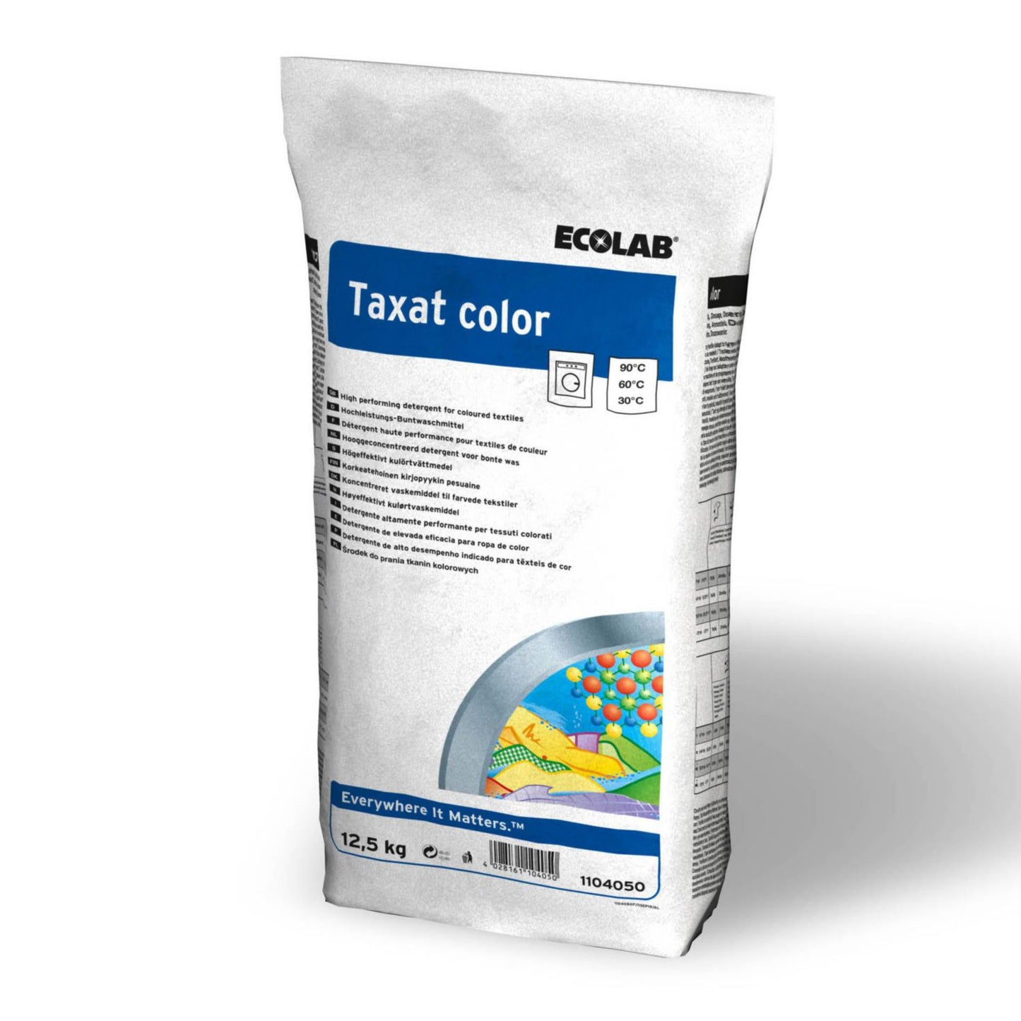 Vaskepulver Ecolab Taxat Color 12.5kg med parfume,12.5 kg/stk