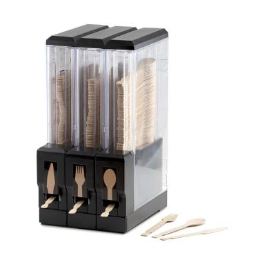 Dispenser Til Bestik L25xB20xH40cm Sort,1 stk