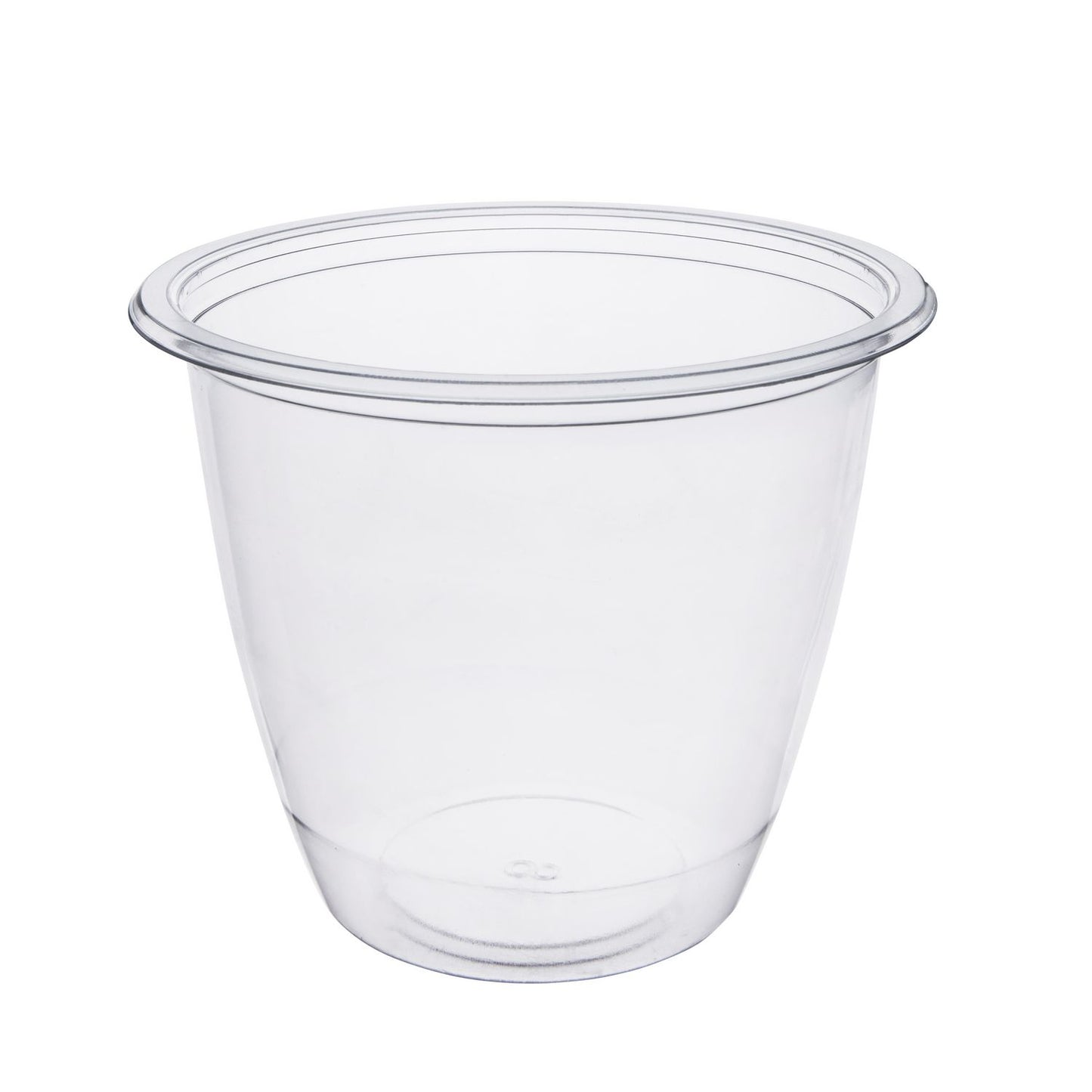 Bæger DeliGreen Rund 750ml Ø129xH109mm RPET Transparent,12 ps x 42 stk/krt