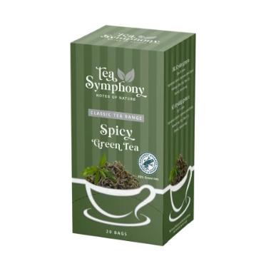 Te Tea Symphony Spicy Green Tea 20 breve Rainforest Alliance,6 bk x 20 stk/krt