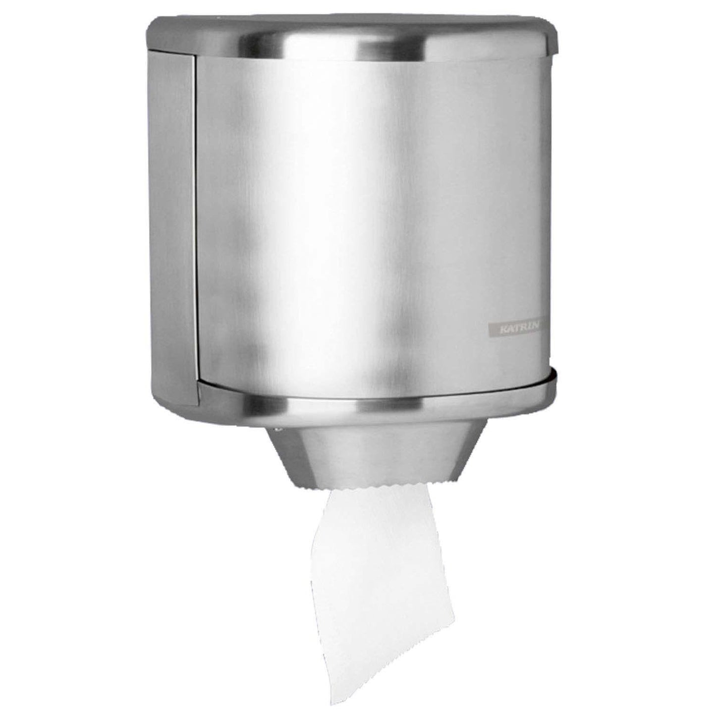 Dispenser håndklæderulle katrin midi børstet stål,1 stk/krt