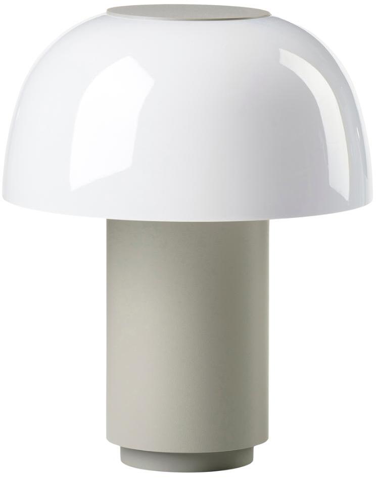 Lampe LED Zone Harvest Moon Ø18xH22cm Varm Grå/Hvid,1 stk