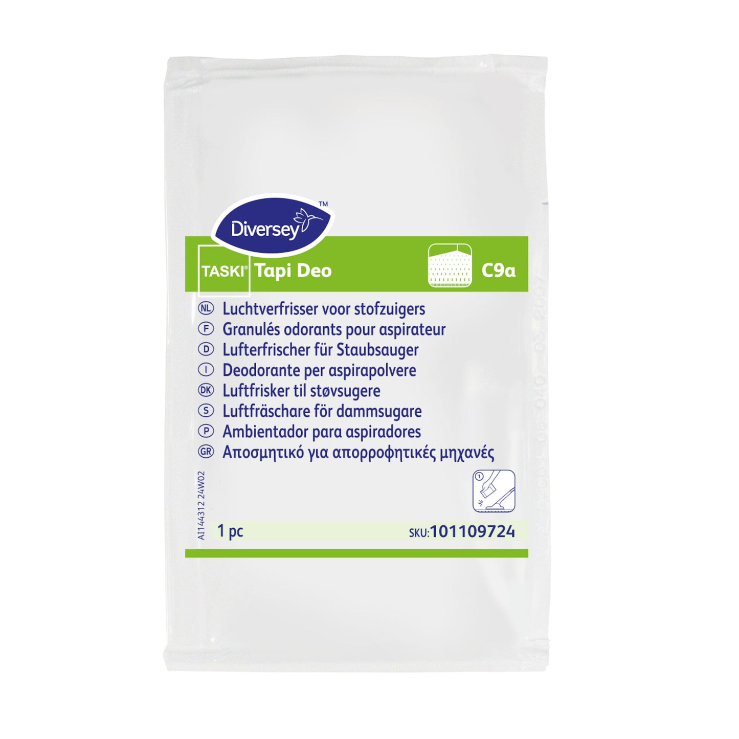 Luftfrisker Granulat Taski Tapi Deo C9A med Parfume Hvid til støvsugerposer,1 stk