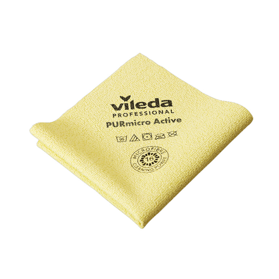 Microfiberklud PurMicro Active 38x35cm Gul PVA,5 stk/pk