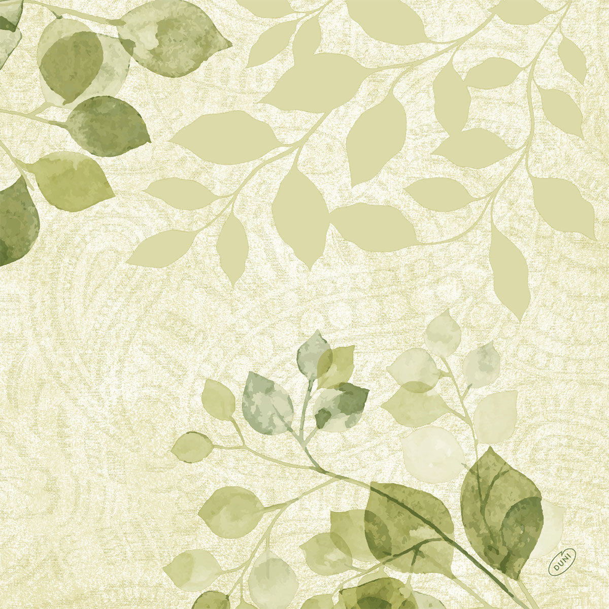 Serviet Bio Dunisoft Airlaid 40x40cm Paisley Leaves,60 stk/pk