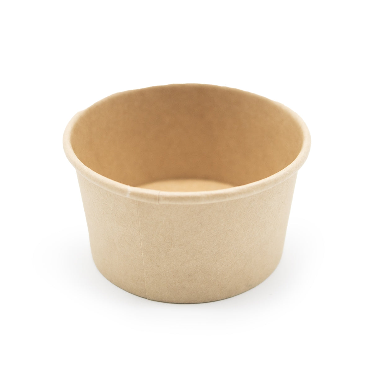 Isbæger Rund 120ml Ø80xH43mm Pap/PE Brun,50 stk/ps