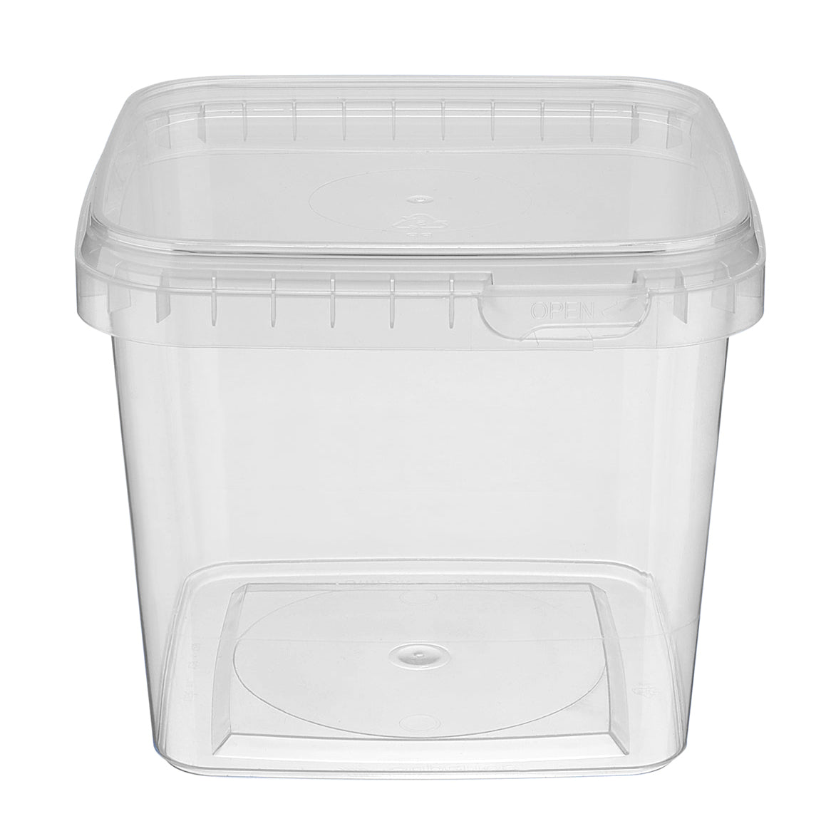 Bøtte 1150ml L129xB129xH108mm PP 24 stk/ps Klar,24 stk/ps