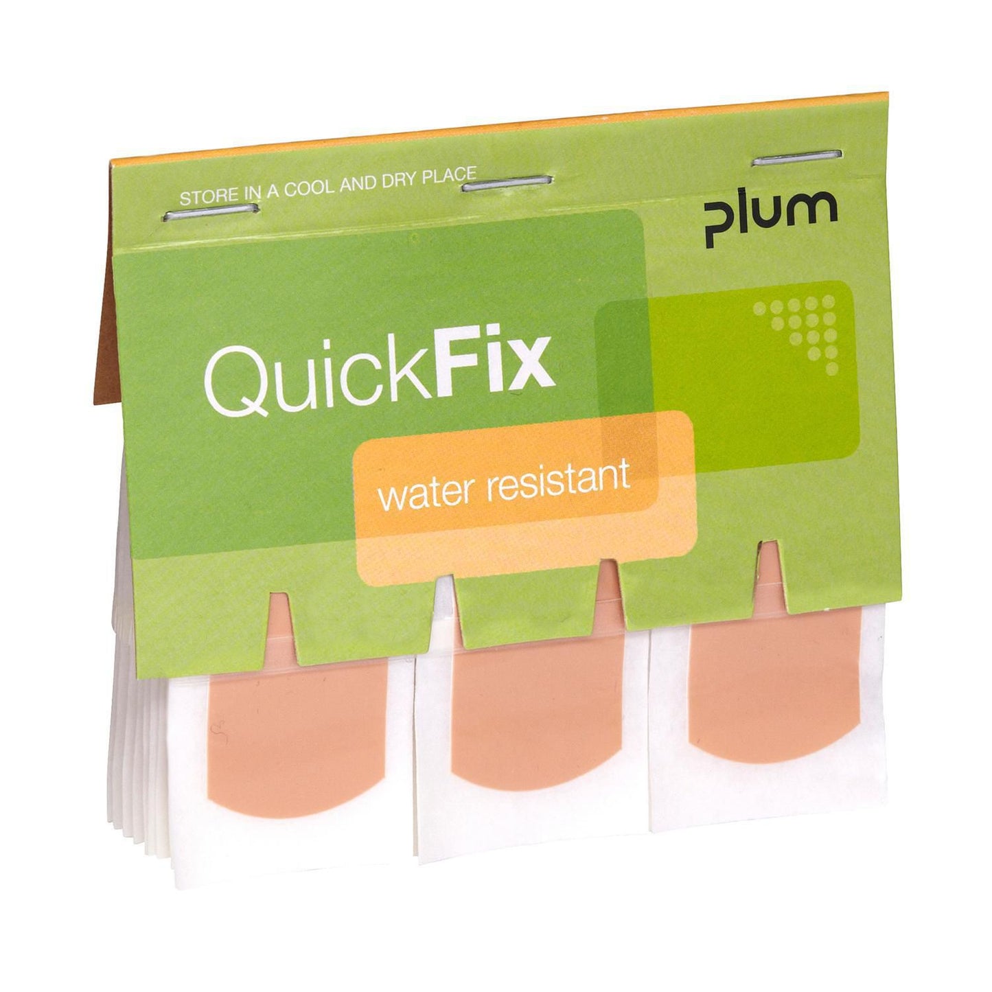 Plaster Vandfast QuickFix Water Resistant 75x25mm refill til væghængt dispenser,45 stk/pk