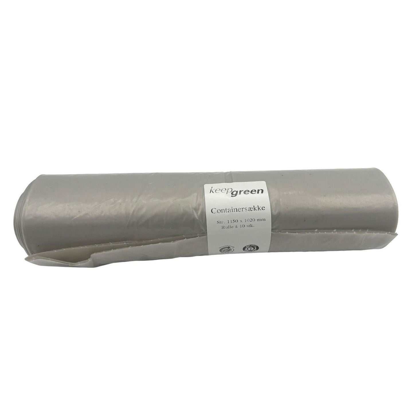 Sæk KeepGreen 120liter B650/250xL1020 55my Strong Transparent,12 rl x 10 stk/krt