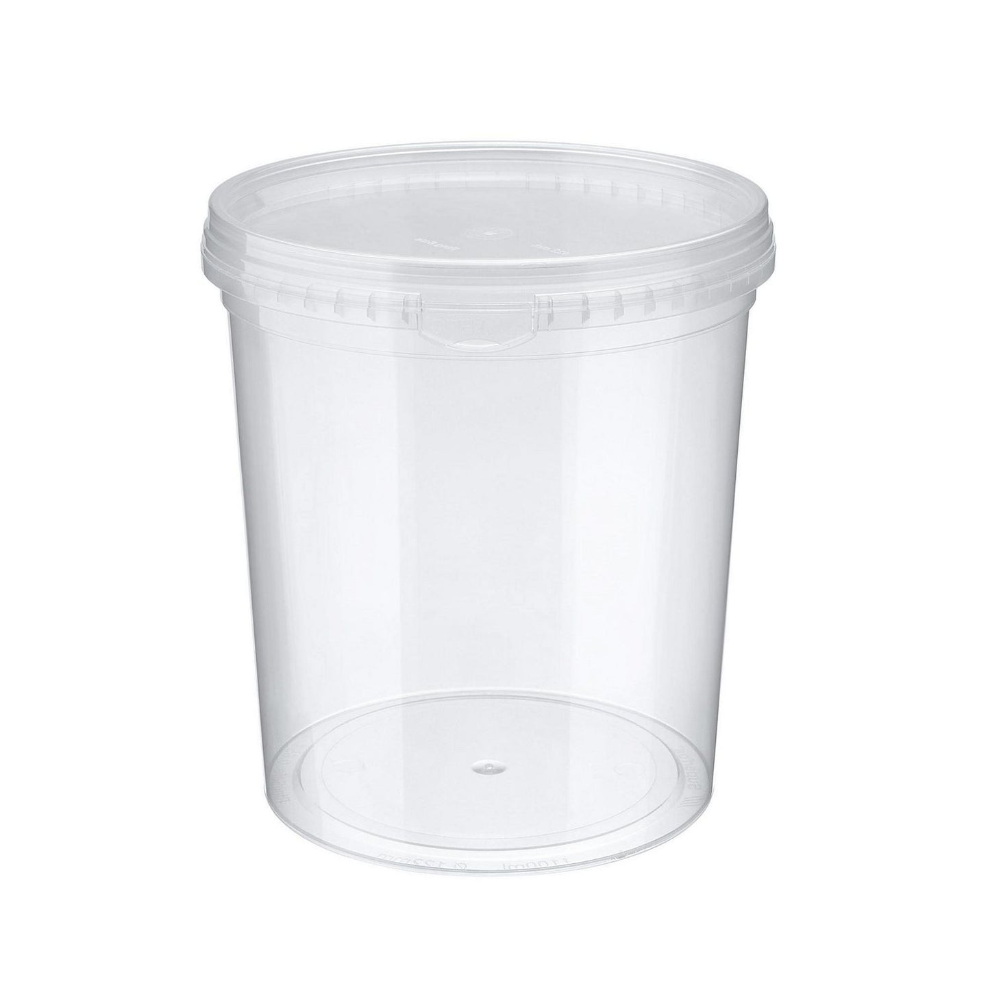 Bøtte 1100ml Ø122x133mm PP 24 stk/ps Klar,24 stk/ps