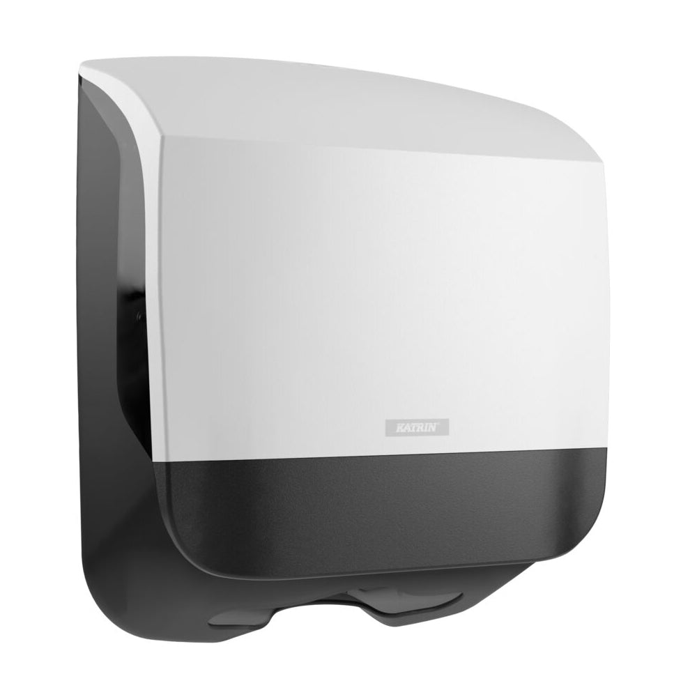 Dispenser Katrin Håndklædeark S L13.5xB30xH32.9cm Plast Hvid,1 stk/krt