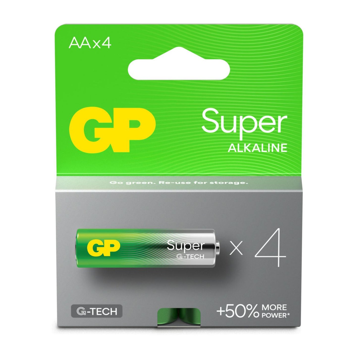 Batteri GP Super Alkaline AA 4-pak,4 stk/pk