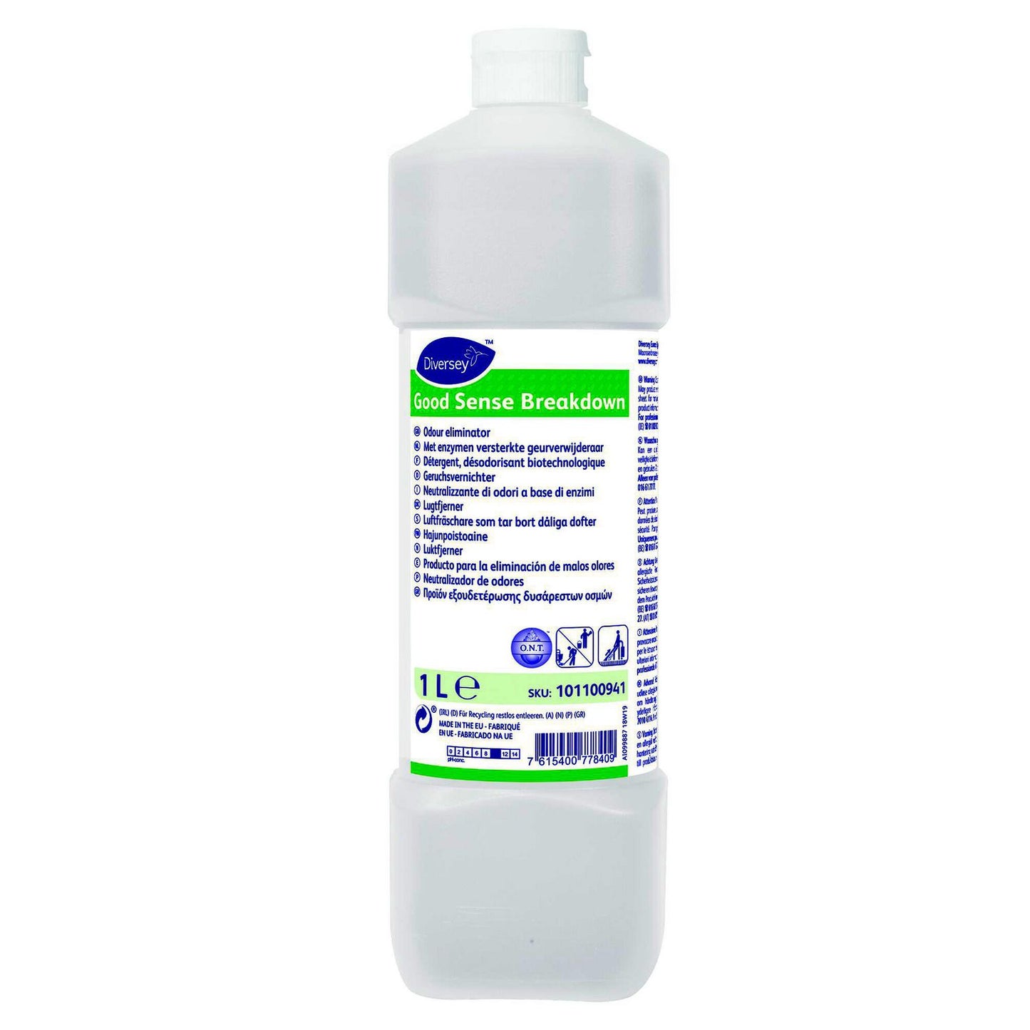 Lugtfjerner Good Sense Breakdown 1ltr med Parfume til afløb/tekstiler/fedtbrønde,1 ltr/fl