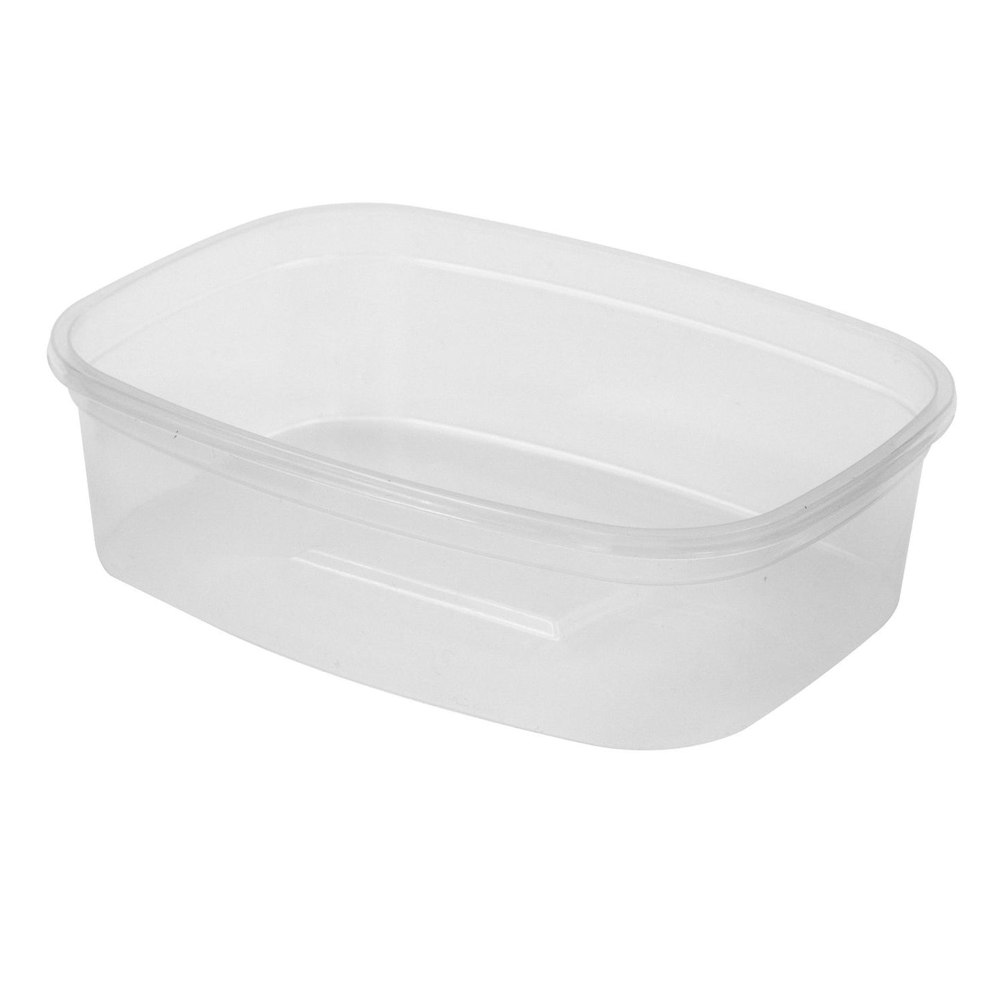 Plastbæger Rektangulær 350ml L136xB102xH38mm PP Klar,50 stk/pk
