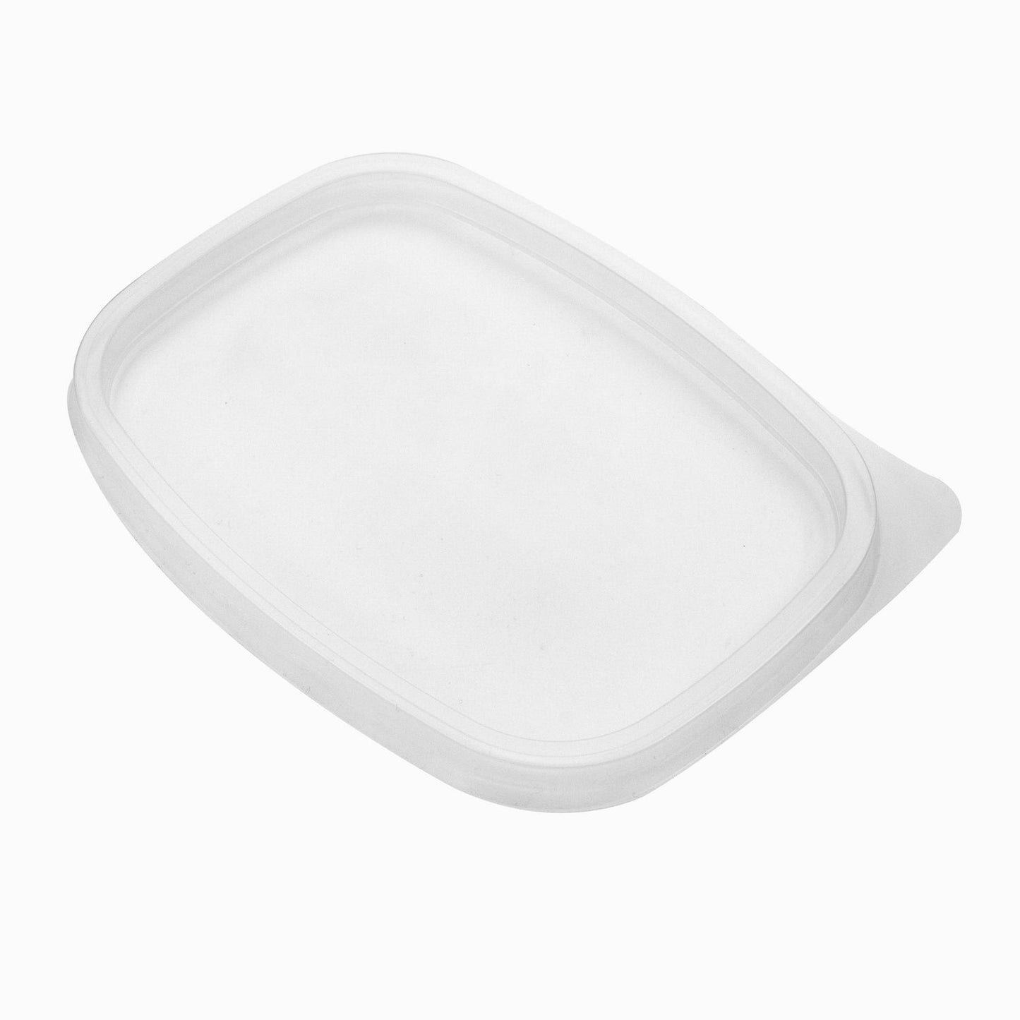 Plastlåg Rektangulær L143xB108xH9.5mm PP Klar,50 stk/pk