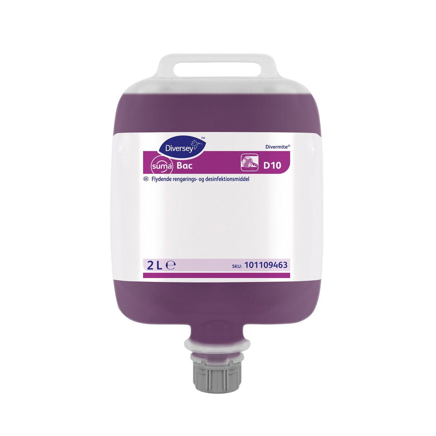 Rengøring/Desinfektion Flydende Suma Bac Conc D10 2ltr Fødevaregodkendt Lilla,3 dnk x 2 ltr/krt