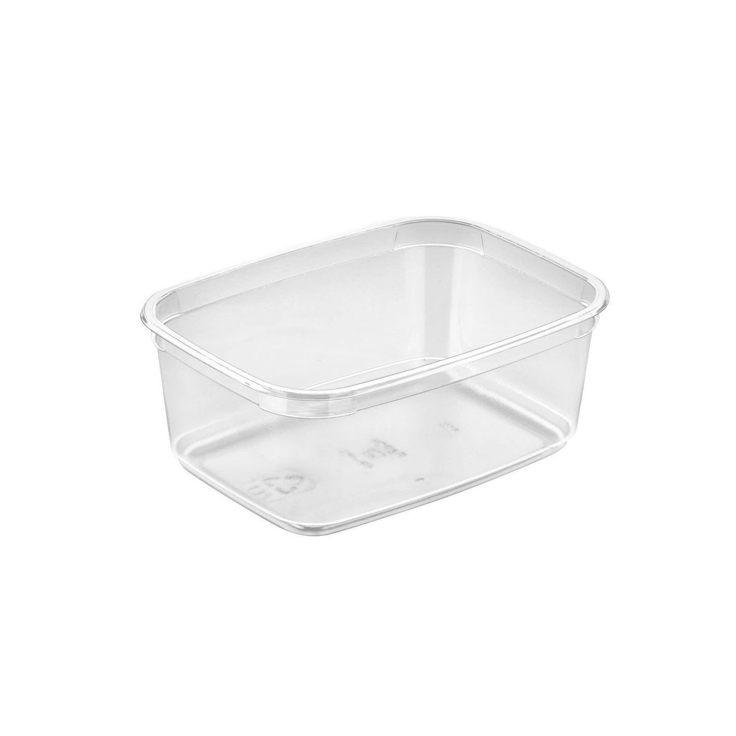 Plastbæger M68-50 Rektangulær 500ml L141.6xB104.6xH55.7mm APET Klar,560 stk/krt