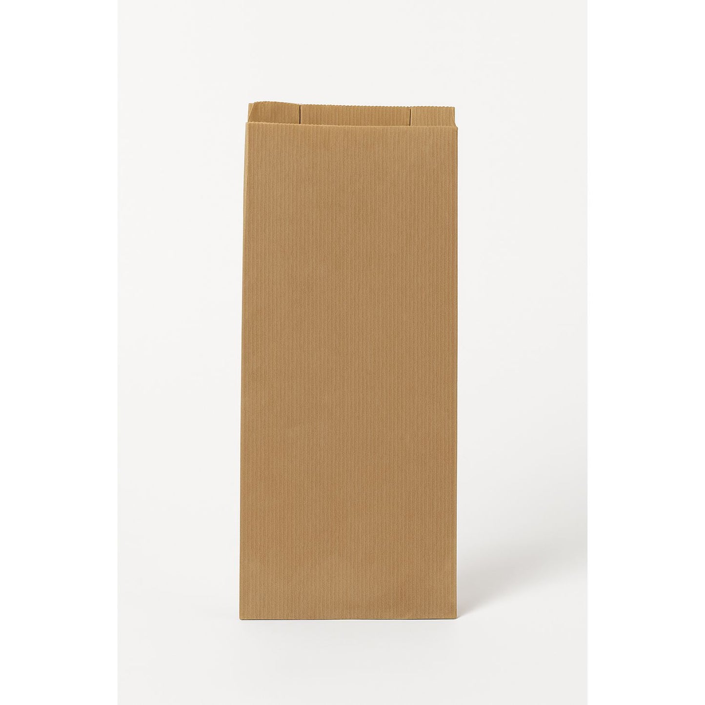 Grovbrødspose Ribbet Lille Rektangulær L160/(2x40)x380+20mm Papir 50gr Brun,1000 stk x 1 stk/krt
