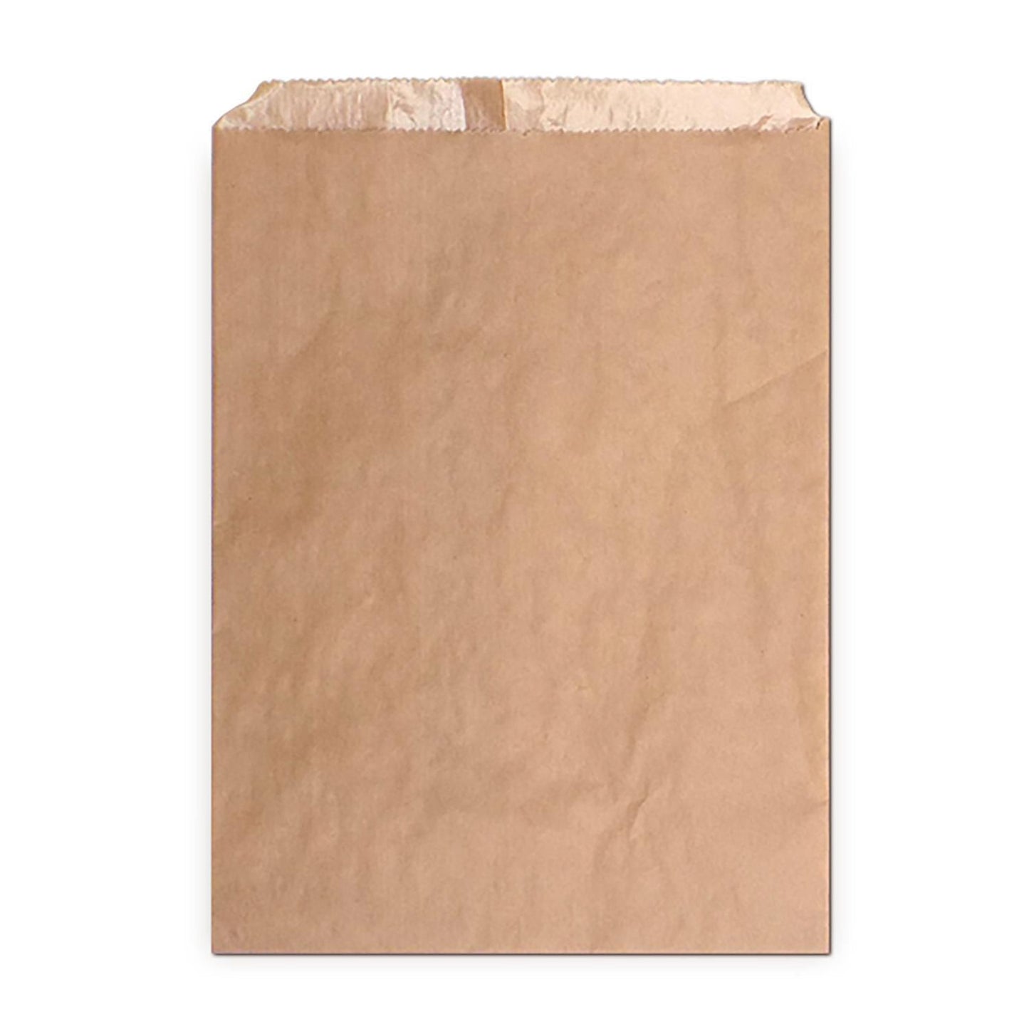Bagerpose 1.5kg B210xH280+20mm PE-belagt Ribbet Brun,1000 stk/krt